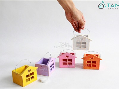 Chân nến nhà gỗ các màu